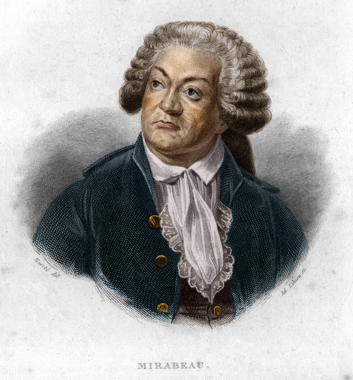 Honore Gabriel (Honore-Gabriel) Riqueti, Mirabeau gróf (1749-1791), francia politikus portréja. alkotó: Unknown artist