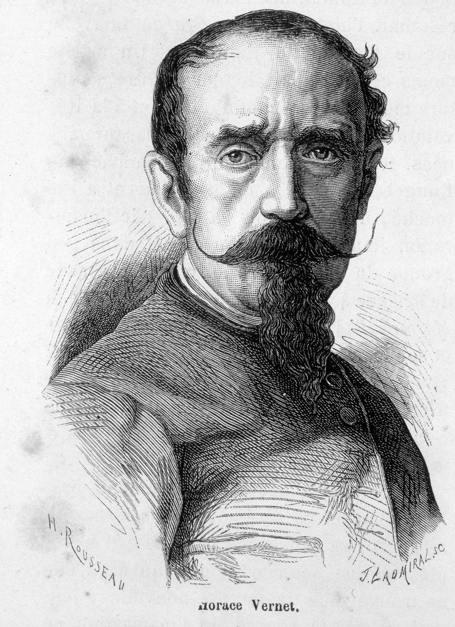 Horace Vernet (1789-1863) francia festő és karikaturista, buzgó bonapartista portréja III. Napóleon hivatalos festője lett. alkotó: Unknown artist