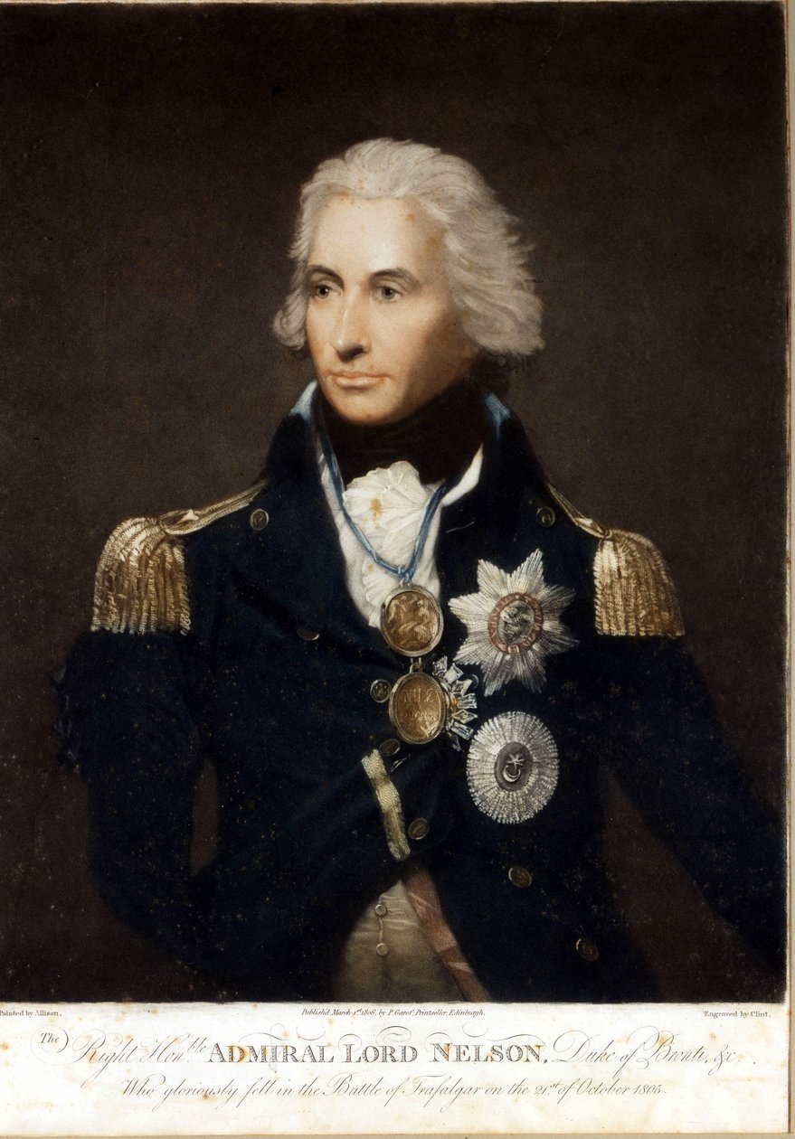 Horatio Nelson (1758-1805) angol admirális portréja. alkotó: Unknown artist