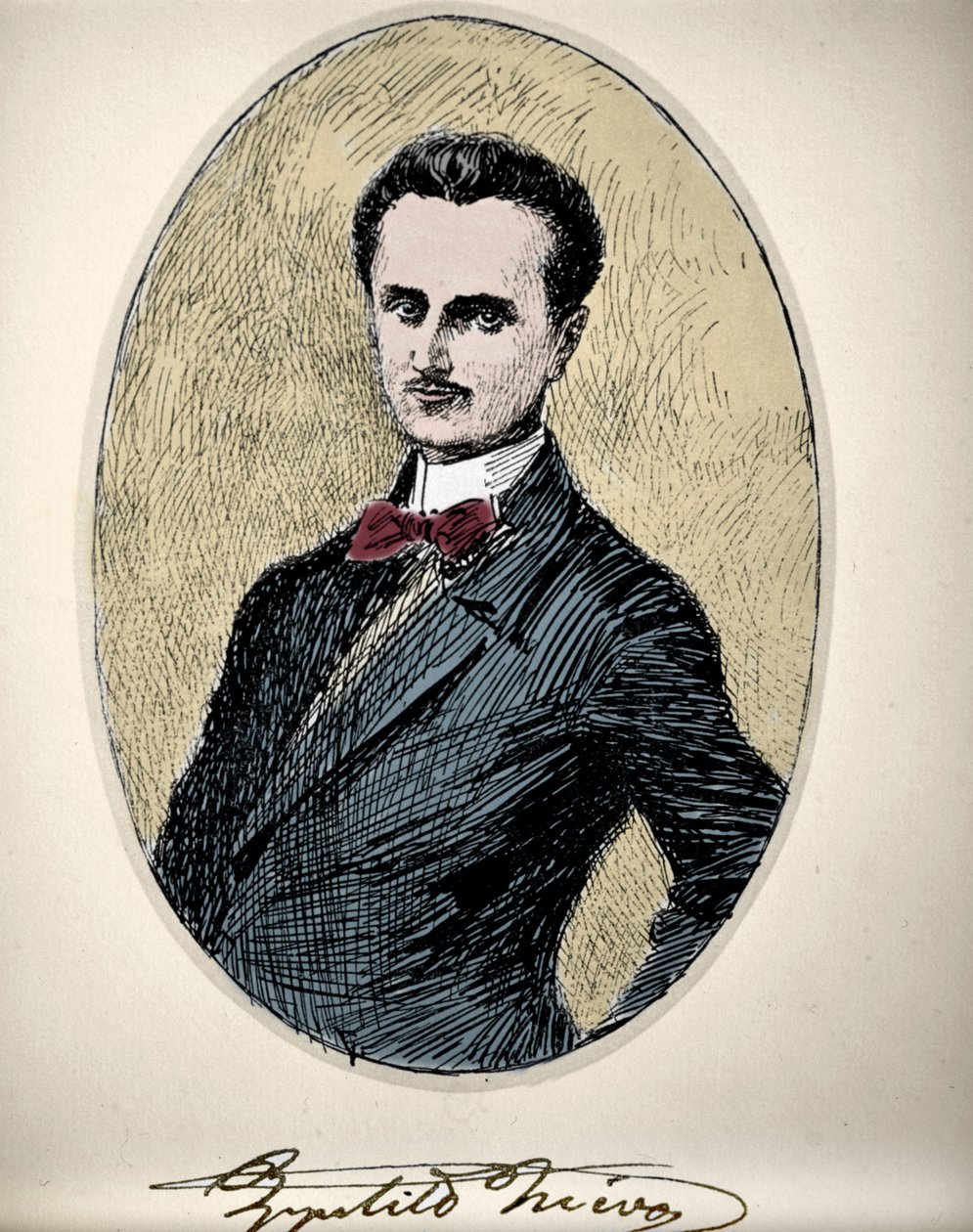 Ippolito Nievo (1831-61) olasz író és hazafi portréja. alkotó: Unknown artist