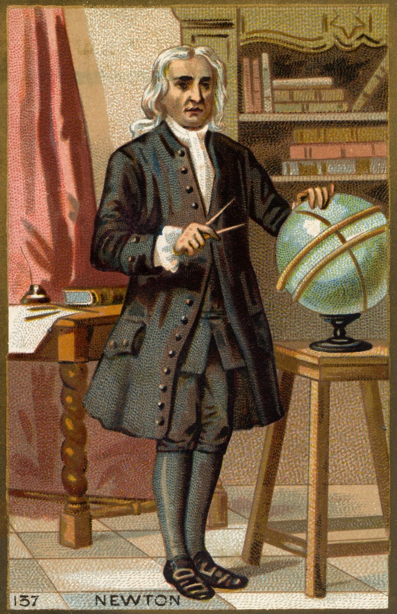 Isaac Newton (1642-1727) angol matematikus, fizikus és csillagász portréja. alkotó: Unknown artist