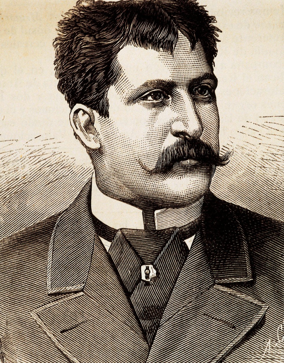 Mattia Battistini (1857-1928) olasz lírai énekes portréja. századi metszet. alkotó: Unknown artist
