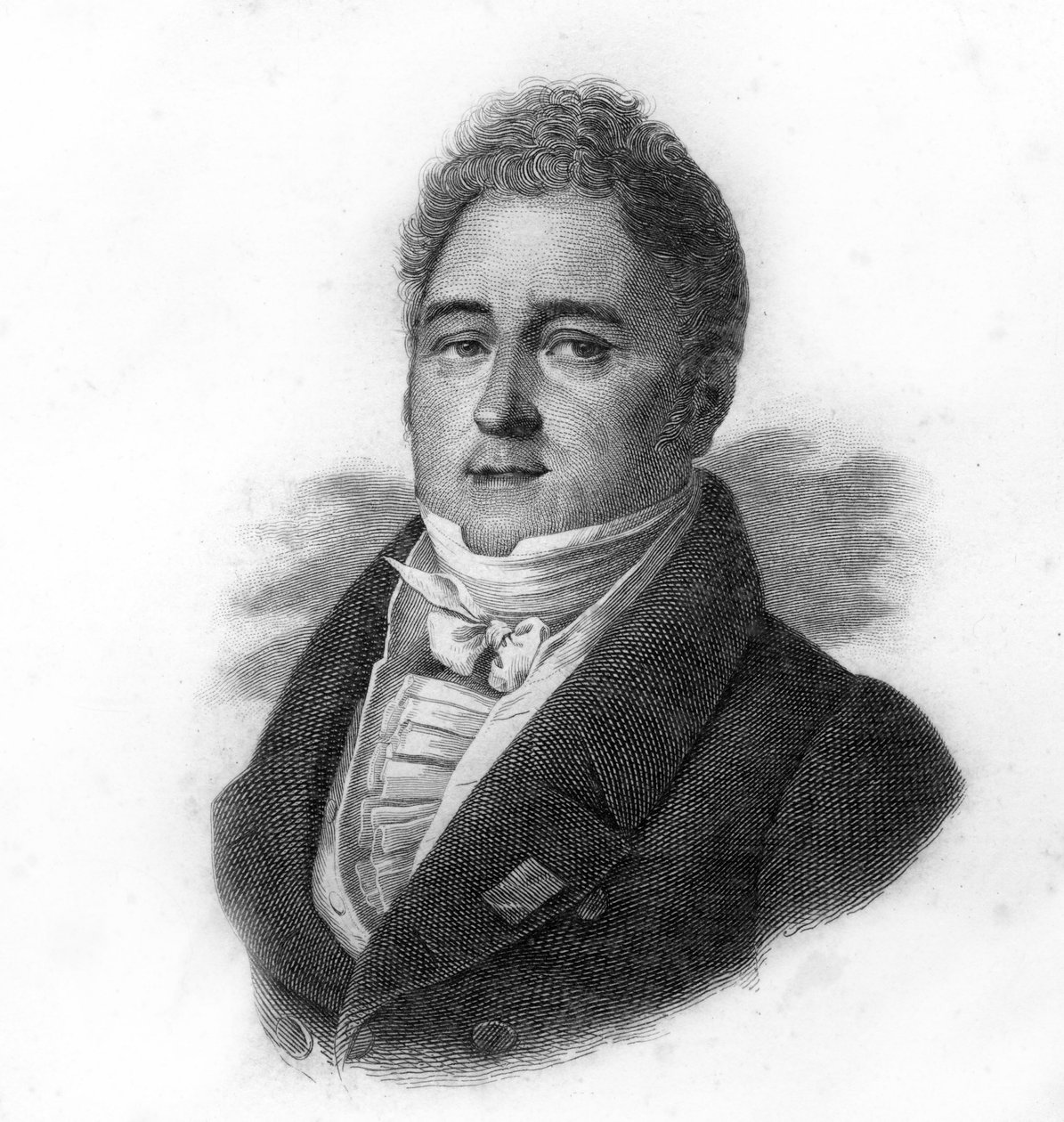 Jacques Laffitte (1767-1844) francia bankár és politikus portréja, metszet a XIX. alkotó: Unknown artist