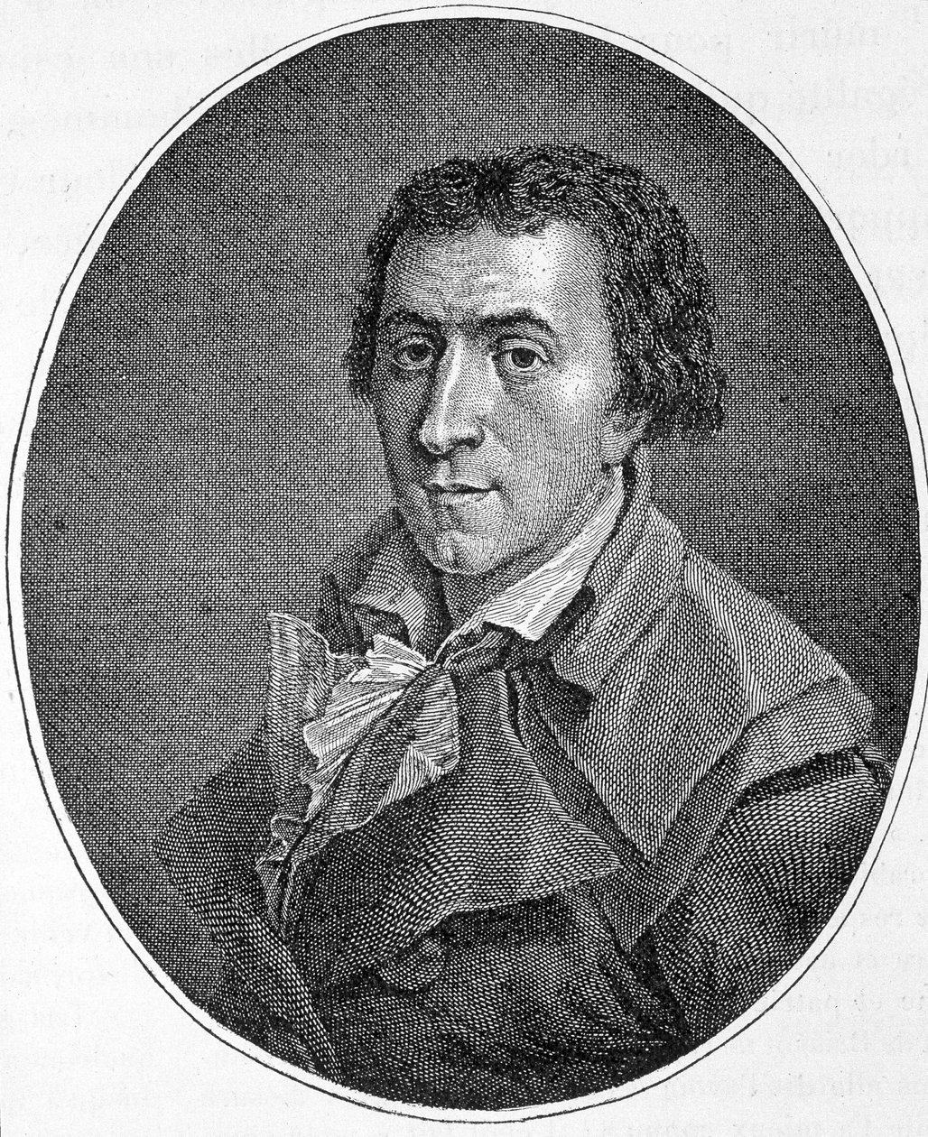 Jacques Pierre Brissot dit Brissot de Warville (1754-1793), francia újságíró és politikus portréja. Megalapította a Fekete Baráti Társaságot, amely a rabszolgaság eltörlésének támogatója. századi metszet. alkotó: Unknown artist