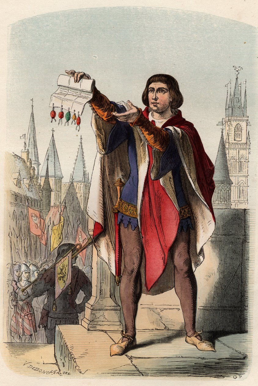 Jacques vagy Jacob van Artevelde (1287-1345) flamand politikus portréja. Metszet 1868-ból Theodore Juste (1818-1888) „Histoire de Belgique from primitive times to the end of the regne I. Lipót” című művében. Magángyűjtemény. alkotó: Unknown artist