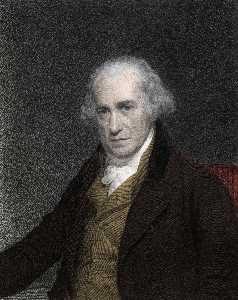James Watt (1736-1819), skót feltaláló és szerelő portréja – James Watt skót mérnök alkotó: Unknown artist