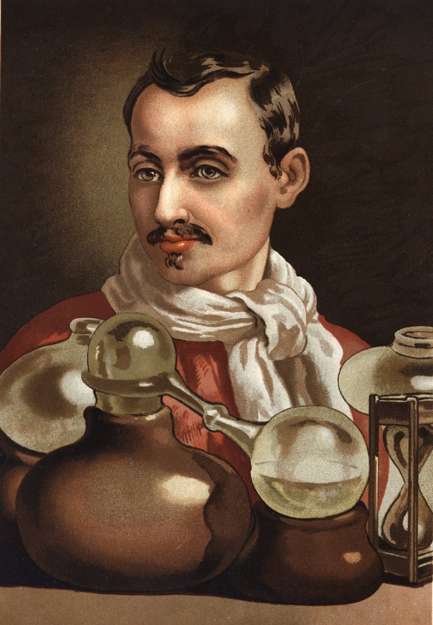 Jan Baptist Van Helmont portréja. Paracelsus flamand orvos és vegyész tanítványa (Brüsszel alkotó: Unknown artist