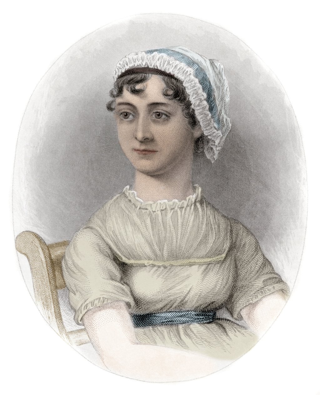 Jane Austen (1775-1817) portréja – Jane Austen (1775-1817) angol írónő portréja alkotó: Unknown artist