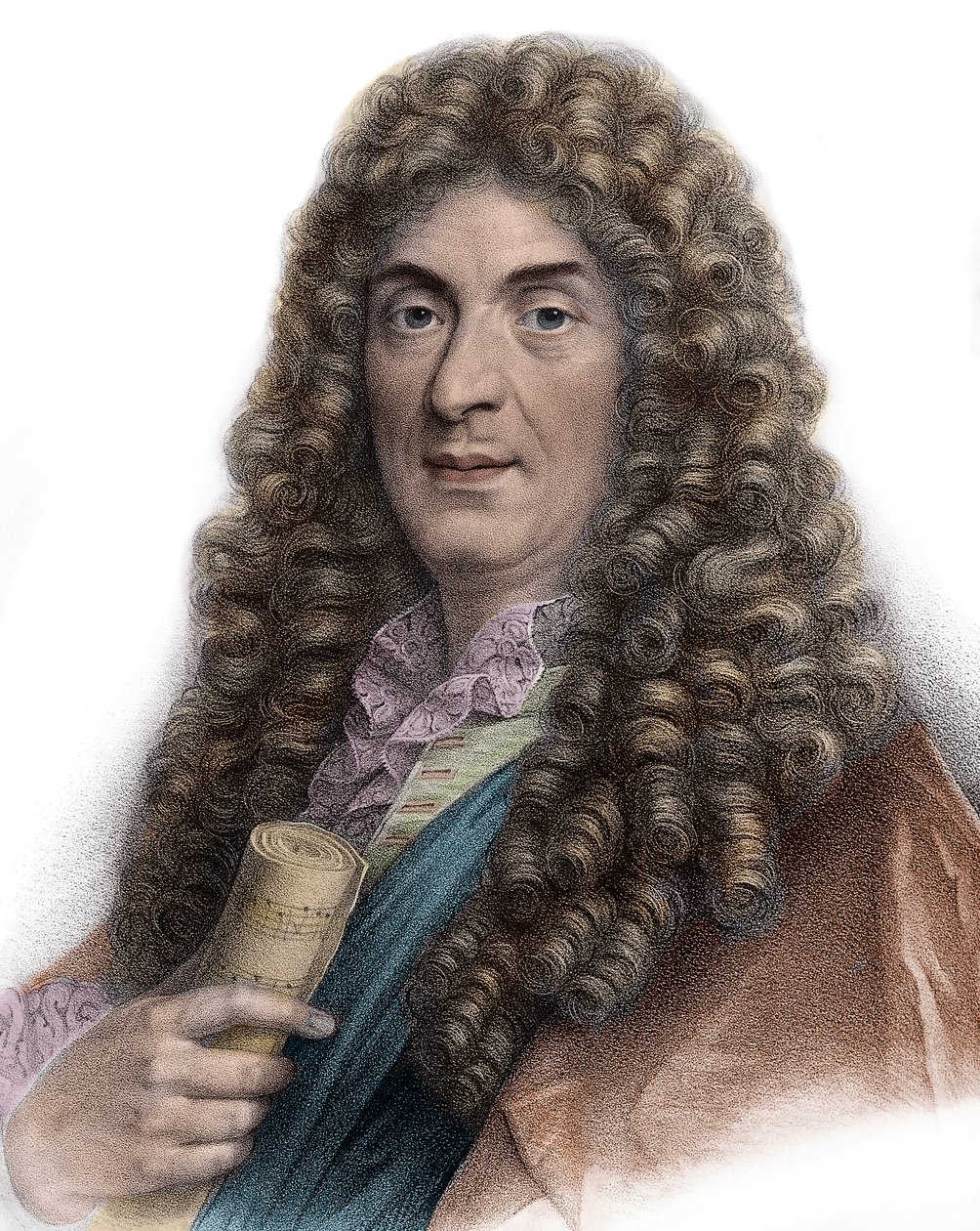 Jean-Baptiste Lully portréja, 19. századi metszet - Jean Baptiste portréja (Lully (Giovanni Battista Lulli) (1632-1687)) alkotó: Unknown artist