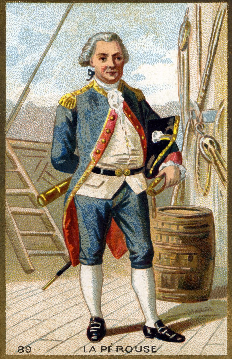 Jean-Francois Galaup, La Perouse gróf portréja (Jean Francois Laperouse alkotó: Unknown artist