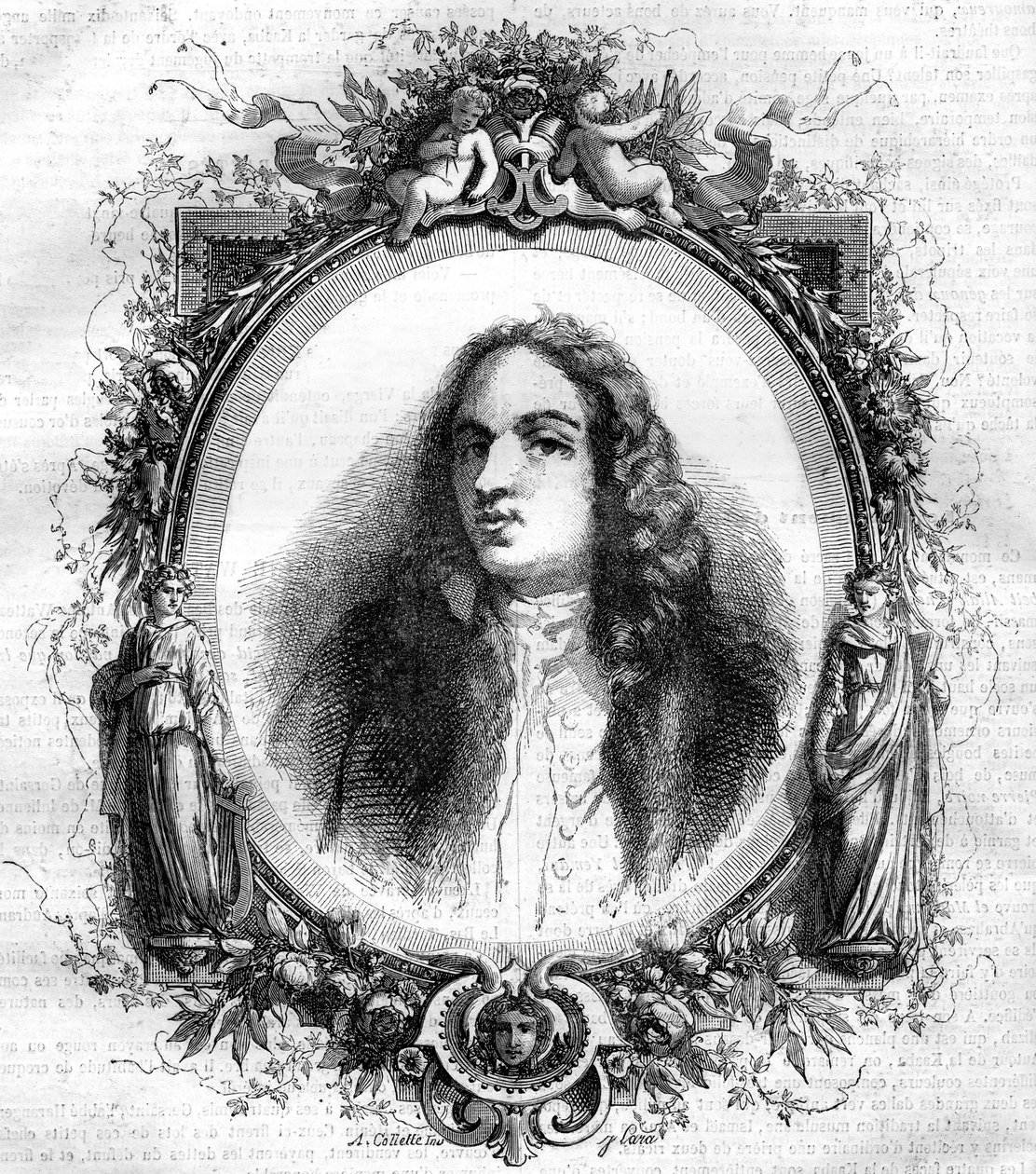 Jean Antoine Watteau (1684-1721) francia festő portréja. alkotó: Unknown artist