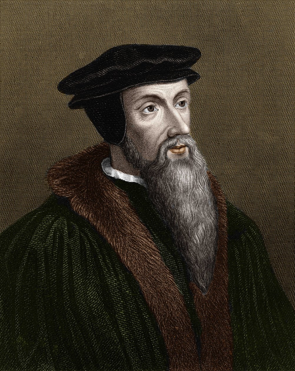 Jean Calvin (1509-1564) francia vallási reformátor és író portréja. alkotó: Unknown artist
