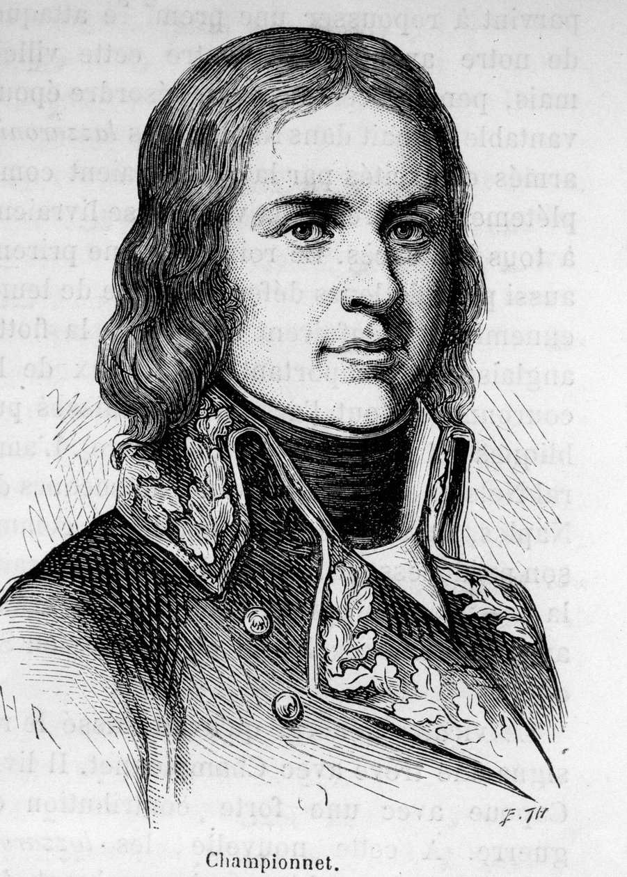 Jean Etienne Championet (1762-1800) francia tábornok portréja, részt vett a forradalom hadjárataiban. alkotó: Unknown artist
