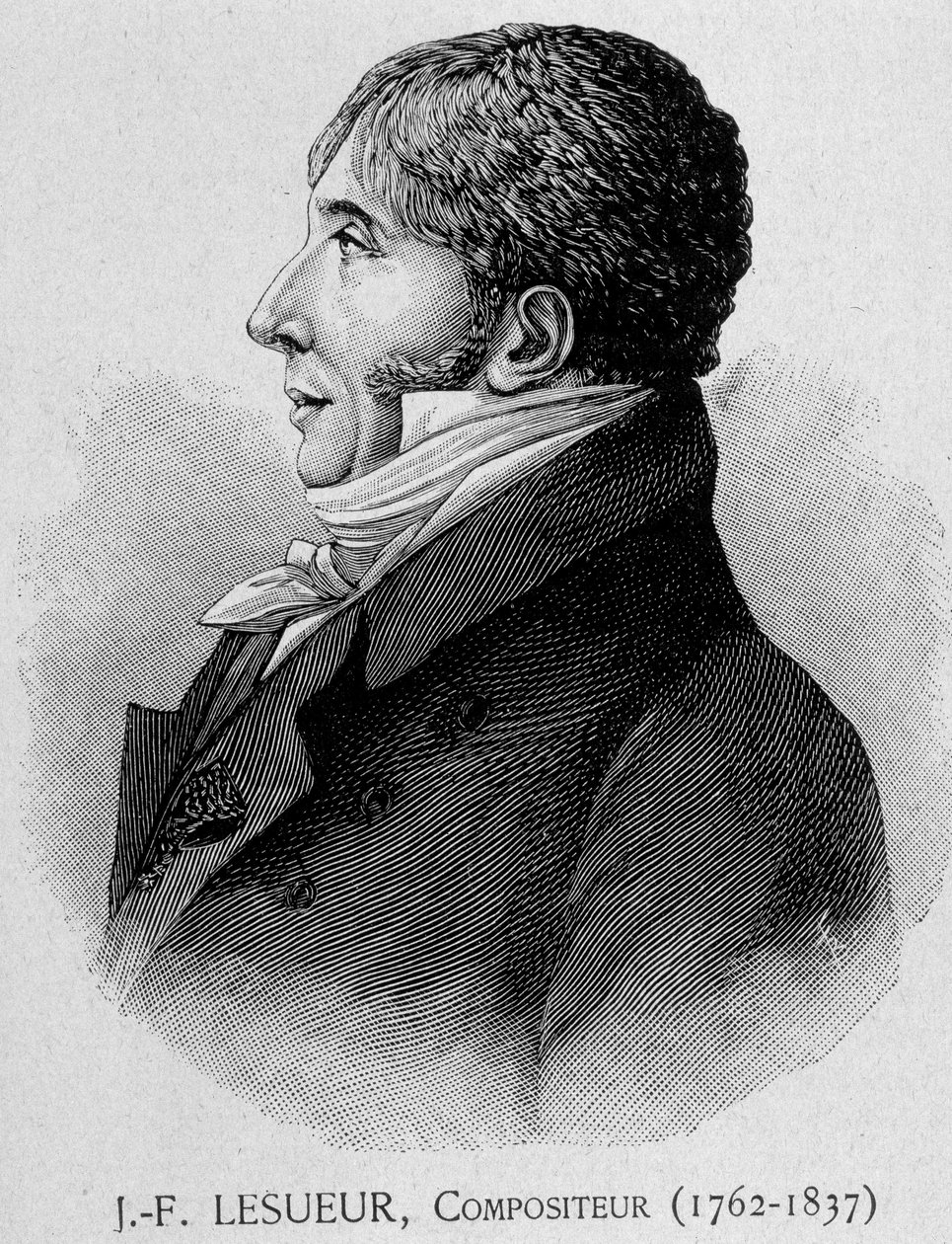 Jean Francois Lesueur (1762-1837) francia zeneszerző portréja alkotó: Unknown artist