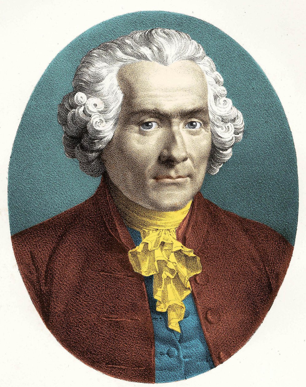 Jean Jacques Rousseau (1712-1778) portréja. alkotó: Unknown artist