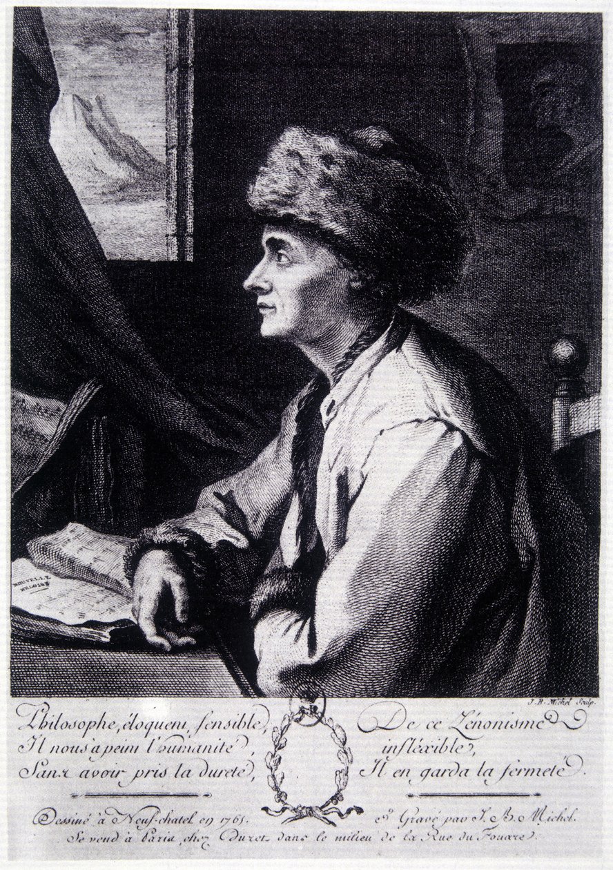 Jean Jacques Rousseau portréja alkotó: Unknown artist