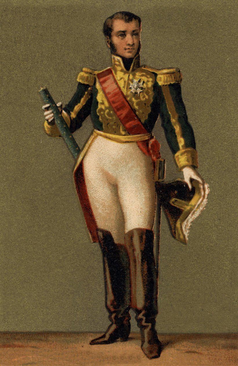 Jean Lannes, Montebello hercegének (1769-1809), Franciaország marsalljának portréja. századi kromolitográfiája. alkotó: Unknown artist