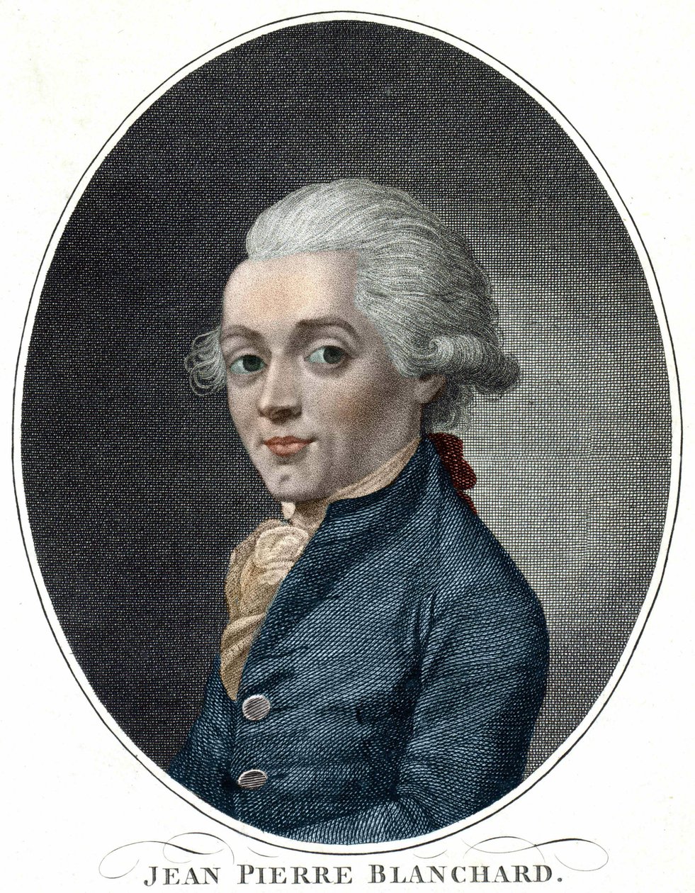 Jean Pierre Blanchard (1709 - 1853) francia repüléstechnikai portré alkotó: Unknown artist