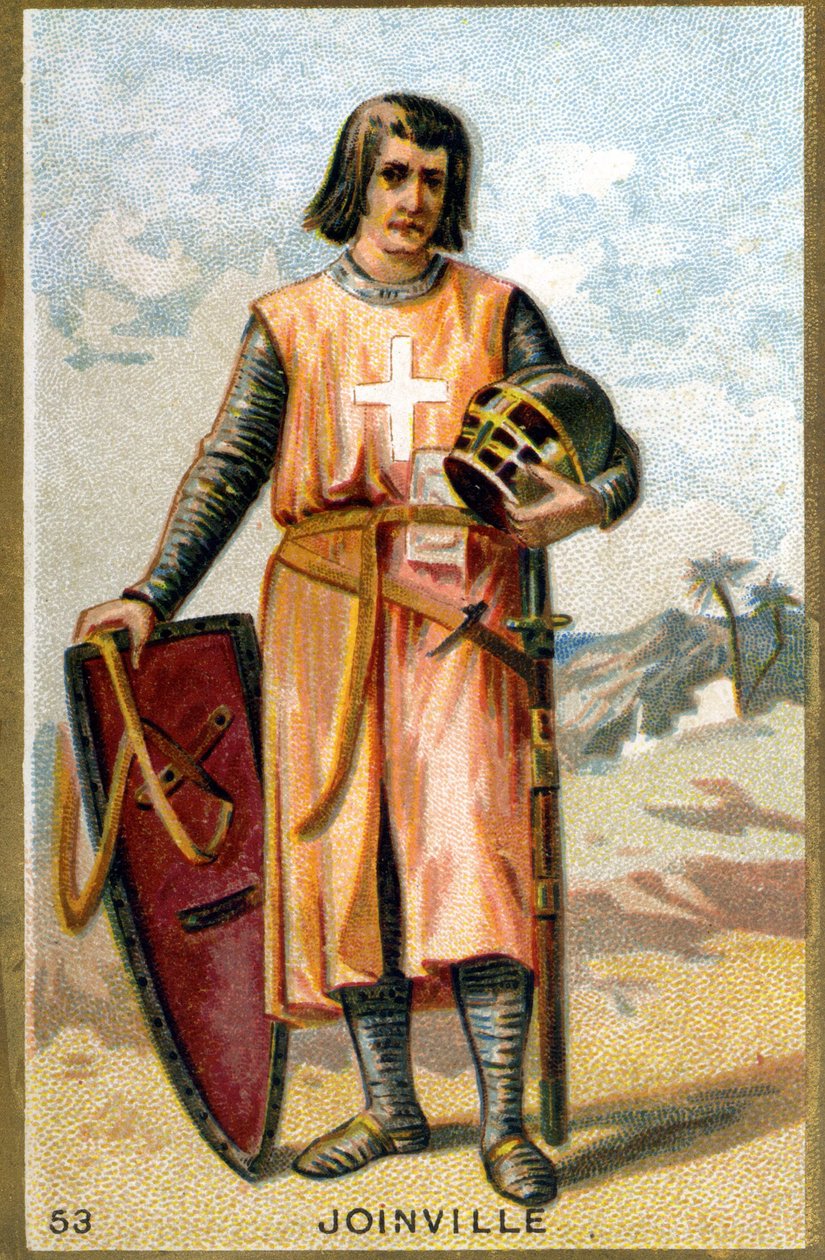 Jean de Joinville (1225 - 1317) francia rovatvezető portréja. századi kromolitográfiája. alkotó: Unknown artist