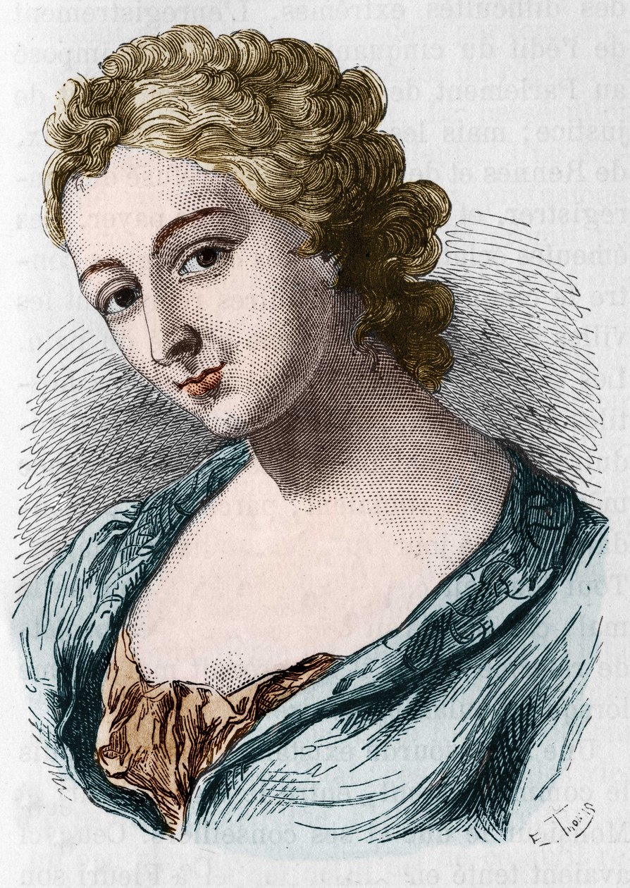 Jeanne Agnes Berthelot de Plemont, Madame la Marquise de Prue (1698-1727) portréja. alkotó: Unknown artist
