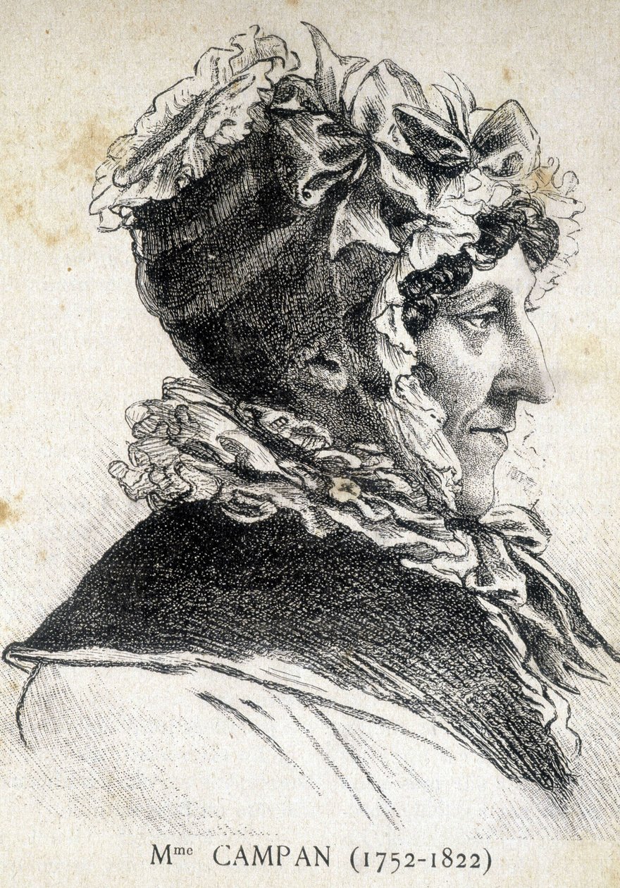 Jeanne Louise Henriette Genest, Madame Campan (1752 - 1822), francia oktató portréja – a „Les Contemporains”-ban, 19. század végén. alkotó: Unknown artist
