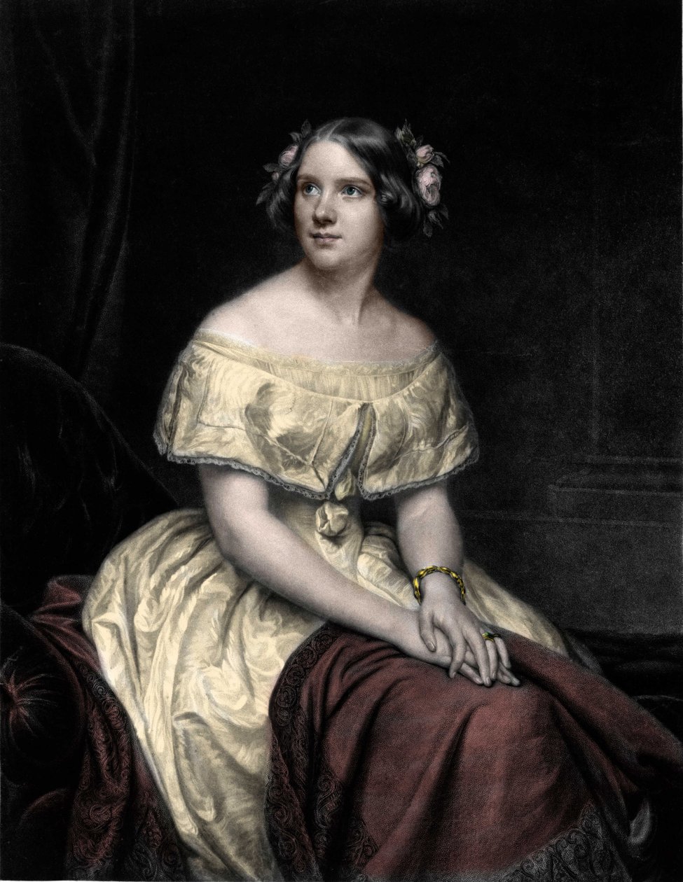Jenny Lind (1820-1887) svéd énekesnő portréja. alkotó: Unknown artist