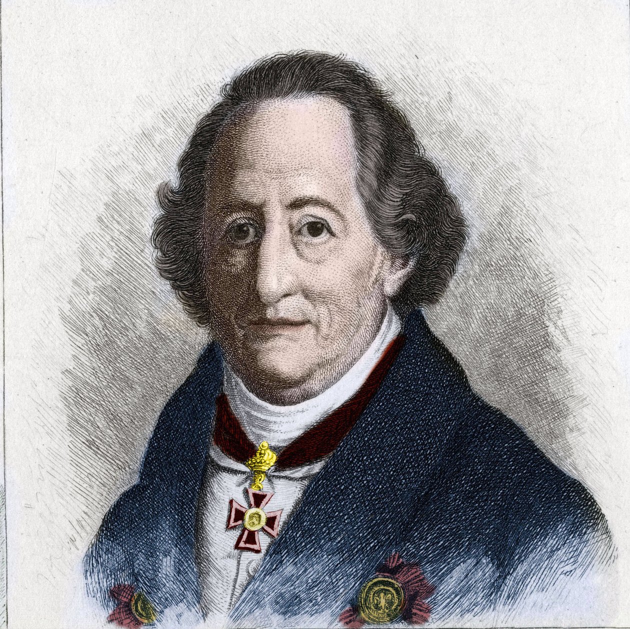 Johann Wolfgang Goethe (1749 - 1832) német író portréja alkotó: Unknown artist