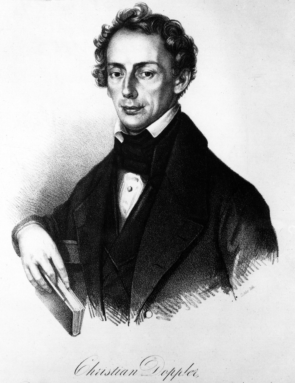Johann Christian Doppler (1803-1853) portréja.osztrák fizikus. alkotó: Unknown artist