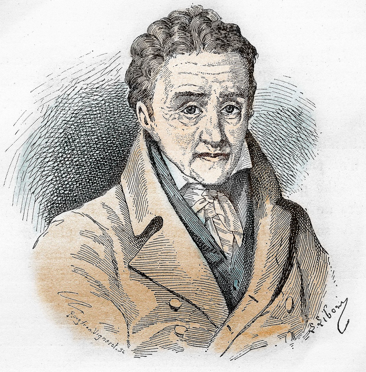 Johann Heinrich Pestalozzi (1746 - 1827), svájci pedagógus és pedagógus portréja. alkotó: Unknown artist