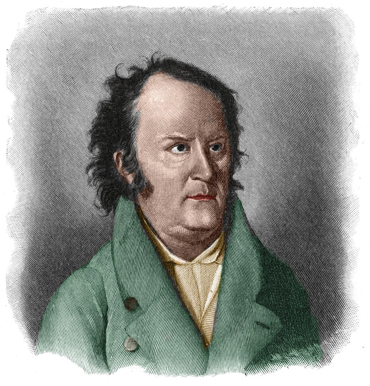 Johann Ludwig Tieck (1773-1853) német költő és író portréja Romantikus stílus. alkotó: Unknown artist