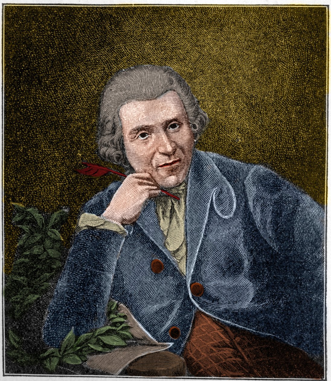 Johann Wilhelm Ludwig Gleim (1719-1803) német költő portréja. alkotó: Unknown artist