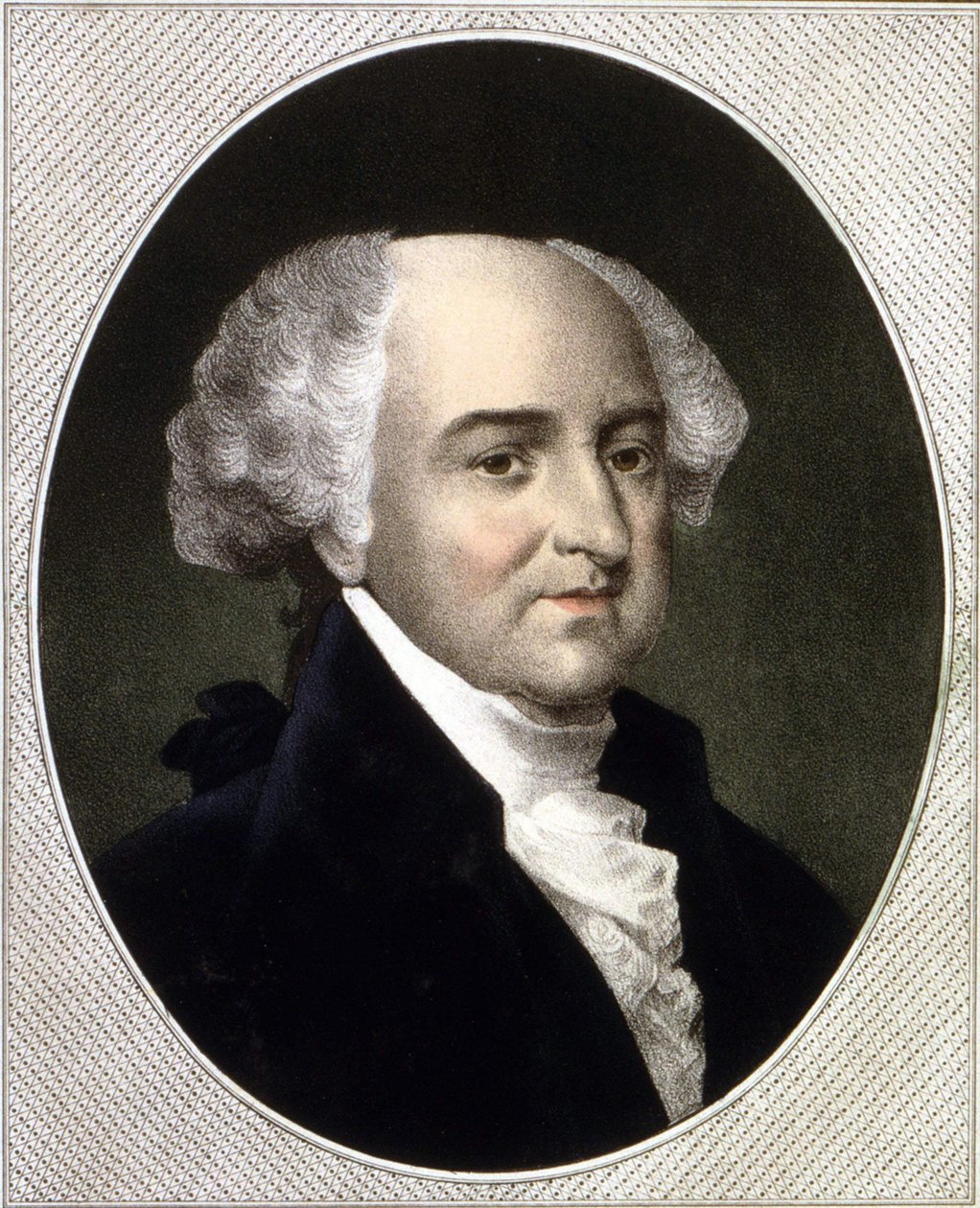John Adams (1735 - 1826), az Egyesült Államok második elnökének (1797 - 1801) portréja. Gravírozás sd. 19. század. alkotó: Unknown artist