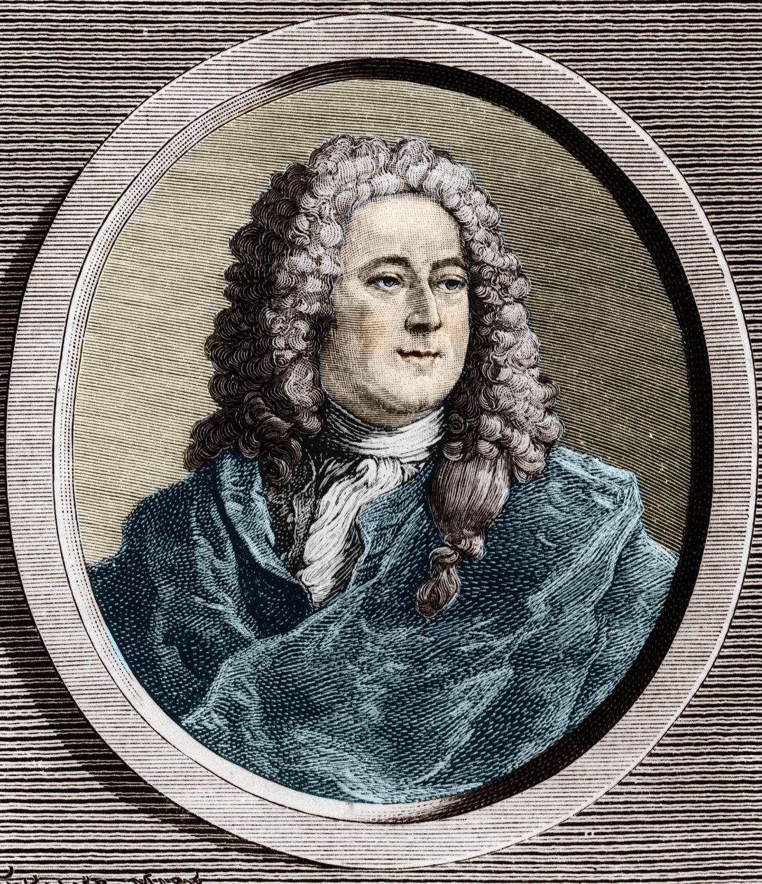 John Law (1671–1729), skót pénzügyi cég portréja, aki 1720-ban csődöt okozott (A Quincampoix Street eseménye) alkotó: Unknown artist