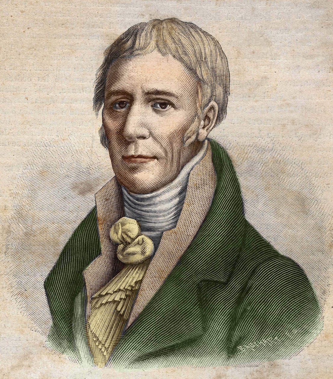 Keresztelő János (Jean-Baptiste) Lamarck (1744-1829) portréja. alkotó: Unknown artist