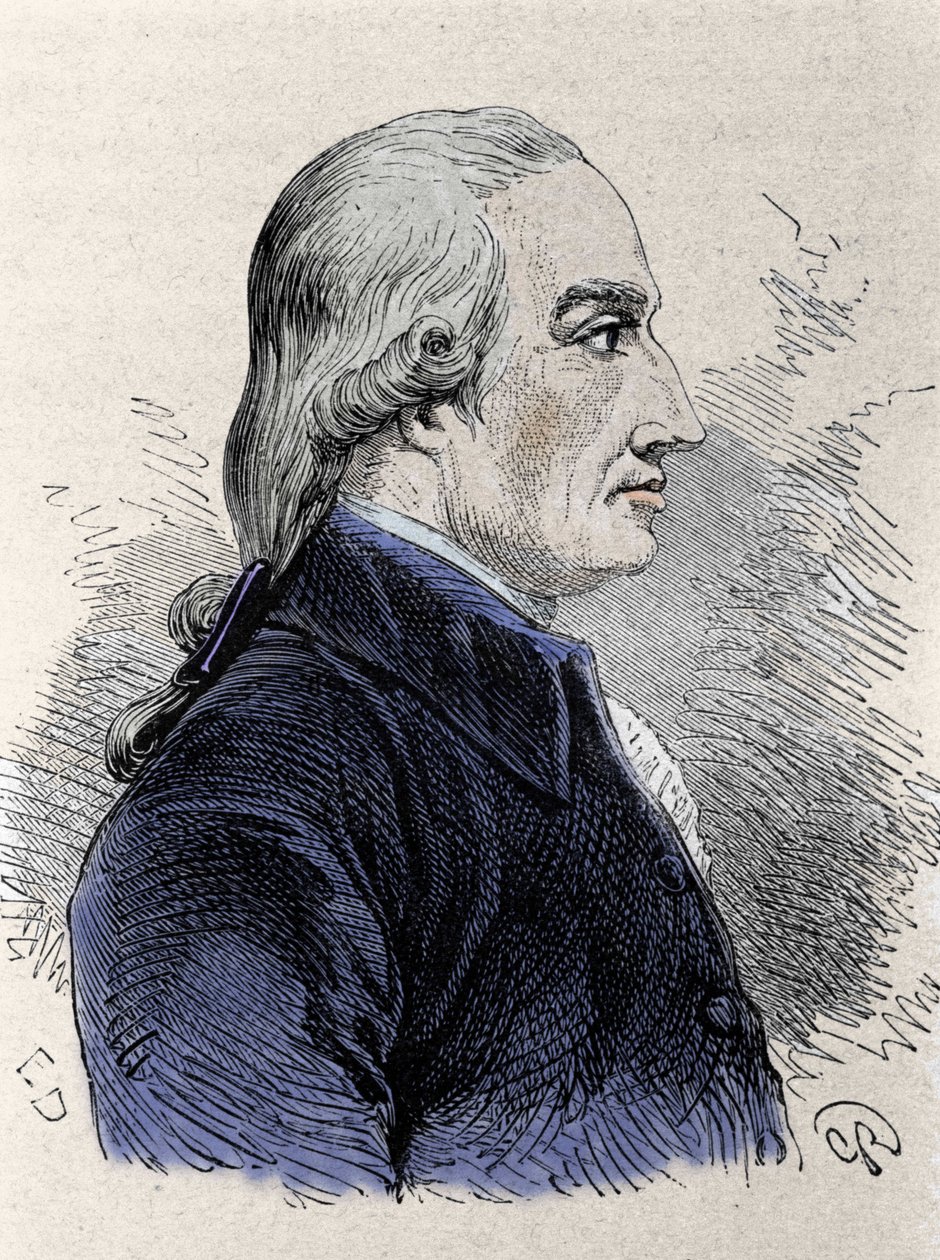 Fekete József (1728-1799) skót kémikus portréja. alkotó: Unknown artist