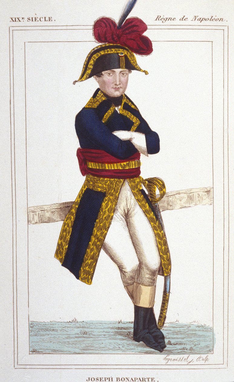 Joseph Bonaparte (1768-1844), I. Napóleon 1830-as metszet testvérének portréja alkotó: Unknown artist