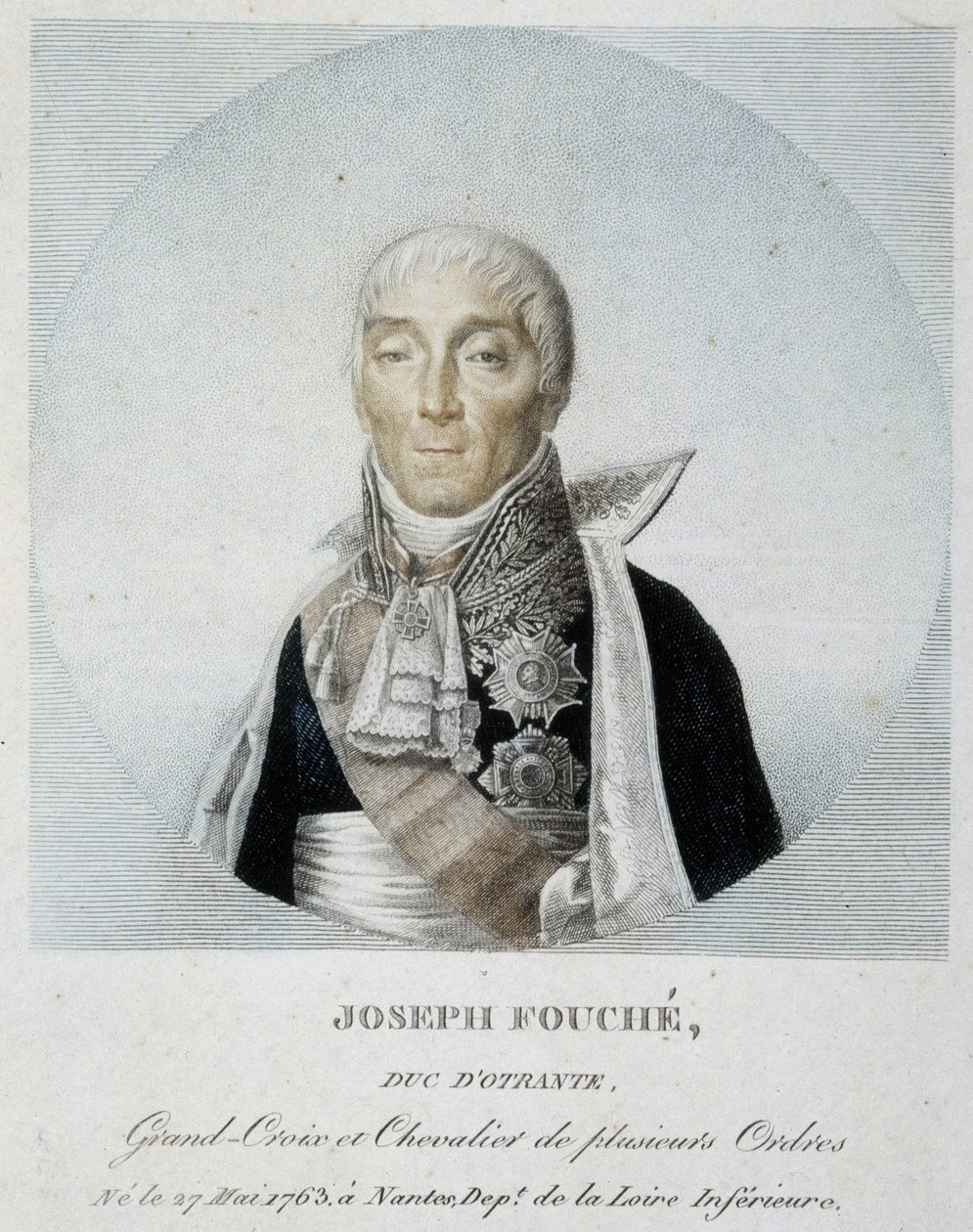 Joseph Fouché, Otranto hercegének, nagykeresztjének és több rend lovagjának portréja alkotó: Unknown artist