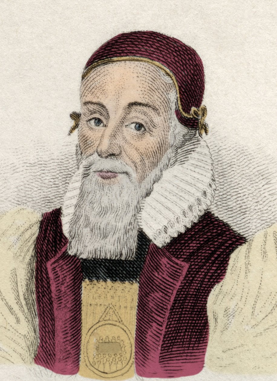 Portrait of Joseph Hall (1574-1656) English Eveque alkotó: Unknown artist