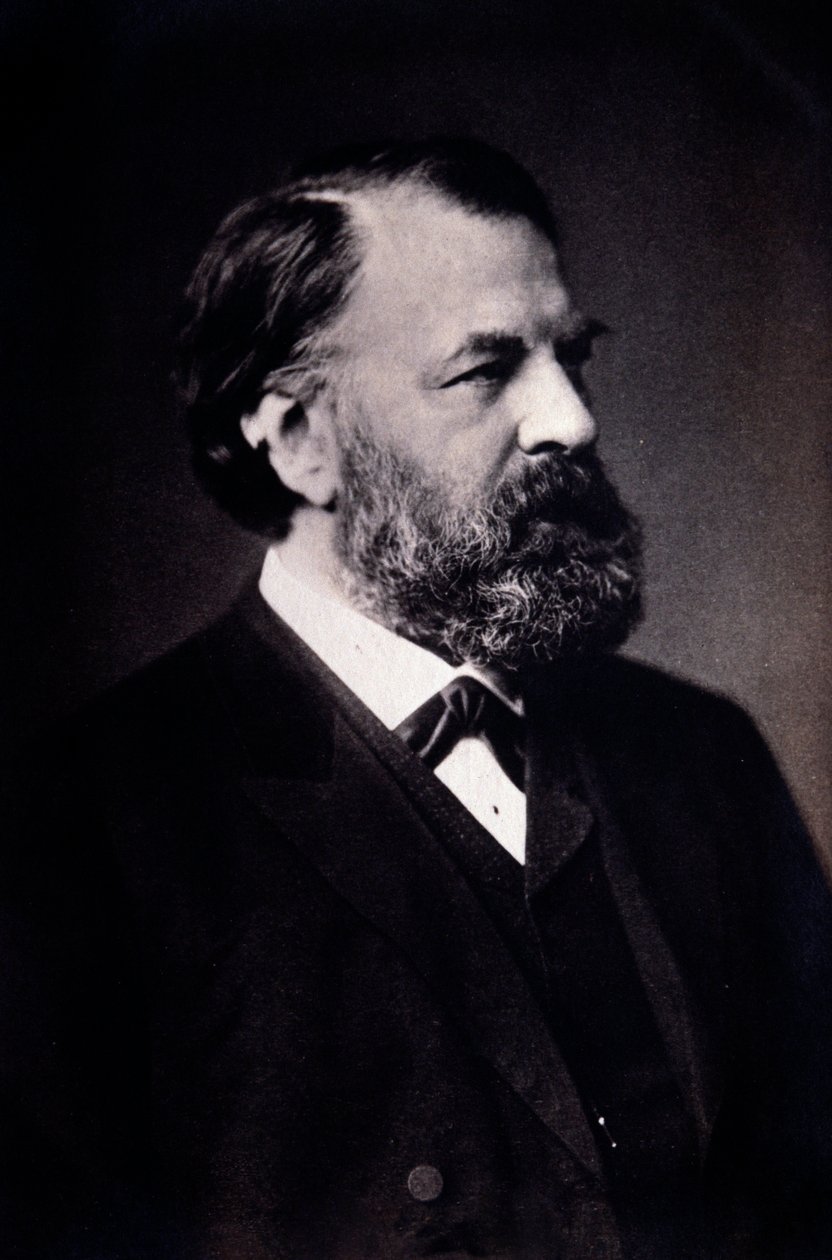 Joseph Joachim (1831-1907) portréja magyar hegedűművész, zeneszerző és rendező Fénykép. Milánó, Conservatorio biblioteca alkotó: Unknown artist