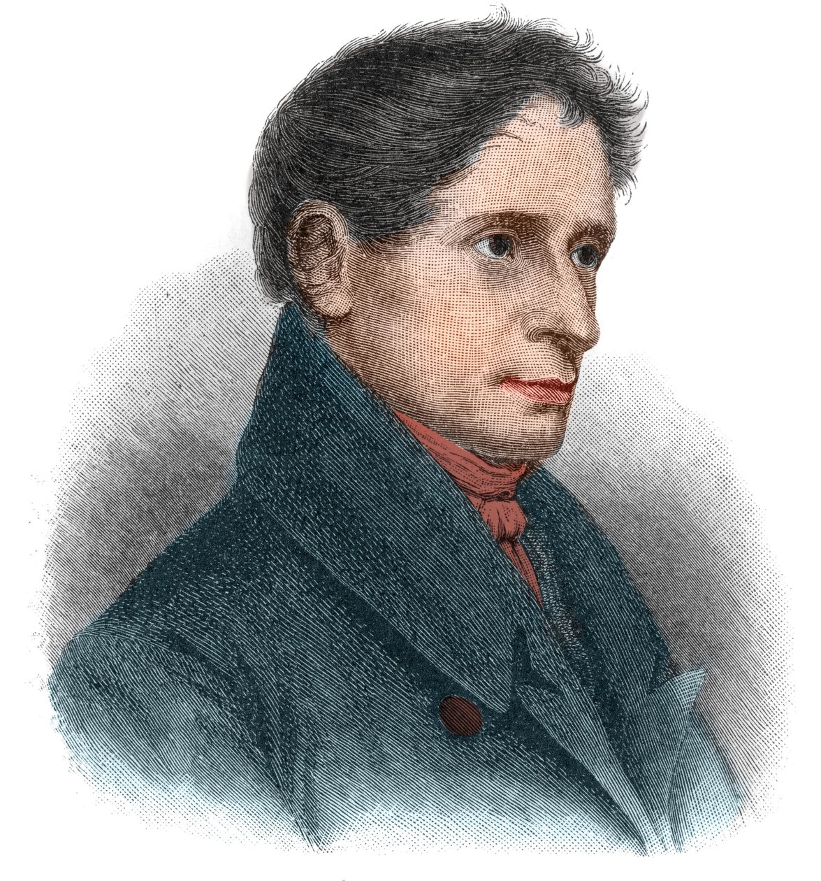 Joseph Karl Benedikt von Eichendorff (1788-1857) német költő és regényíró portréja. alkotó: Unknown artist
