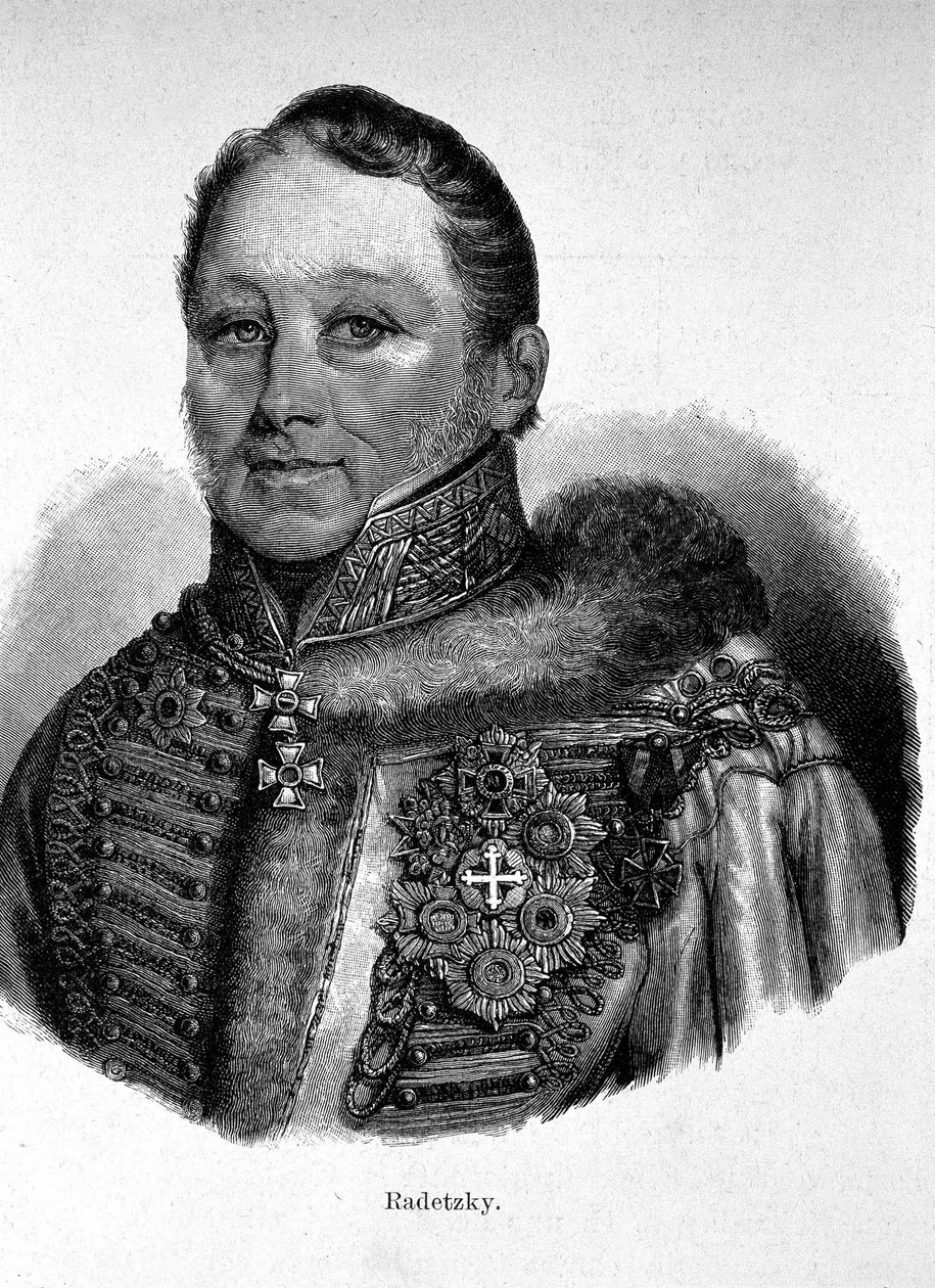 Joseph Radetzky, von Radetz gróf (1766 - 1858), osztrák Feld-Marechal portréja. alkotó: Unknown artist