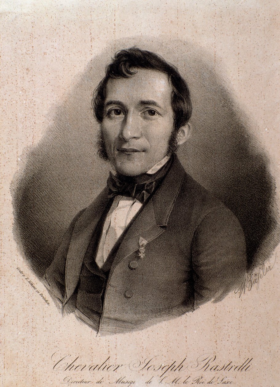 Joseph Rastrelli portréja (metszet) alkotó: Unknown artist