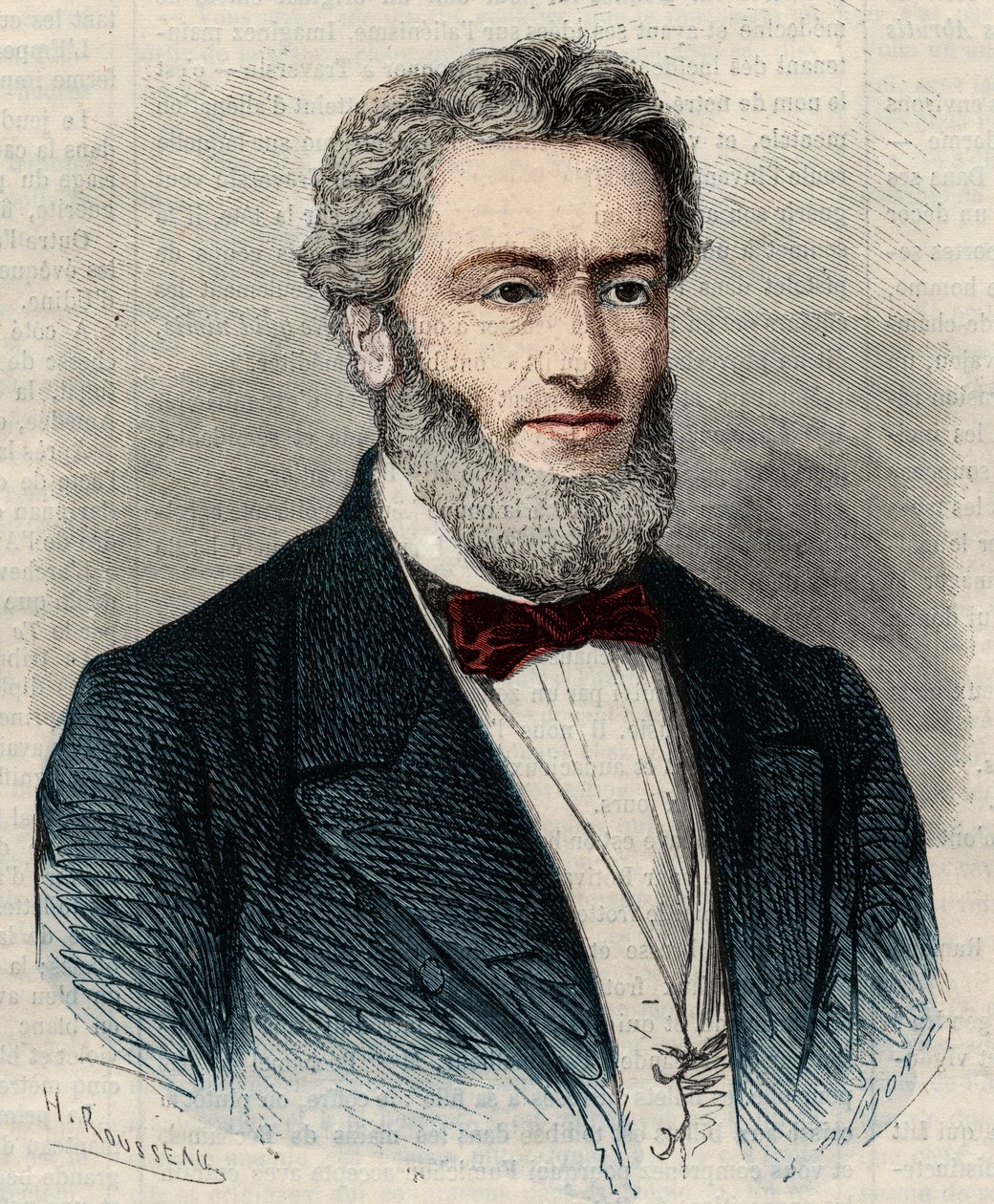 Jules Favre (1809-1880) francia politikus és jogász portréja. Metszet a „L