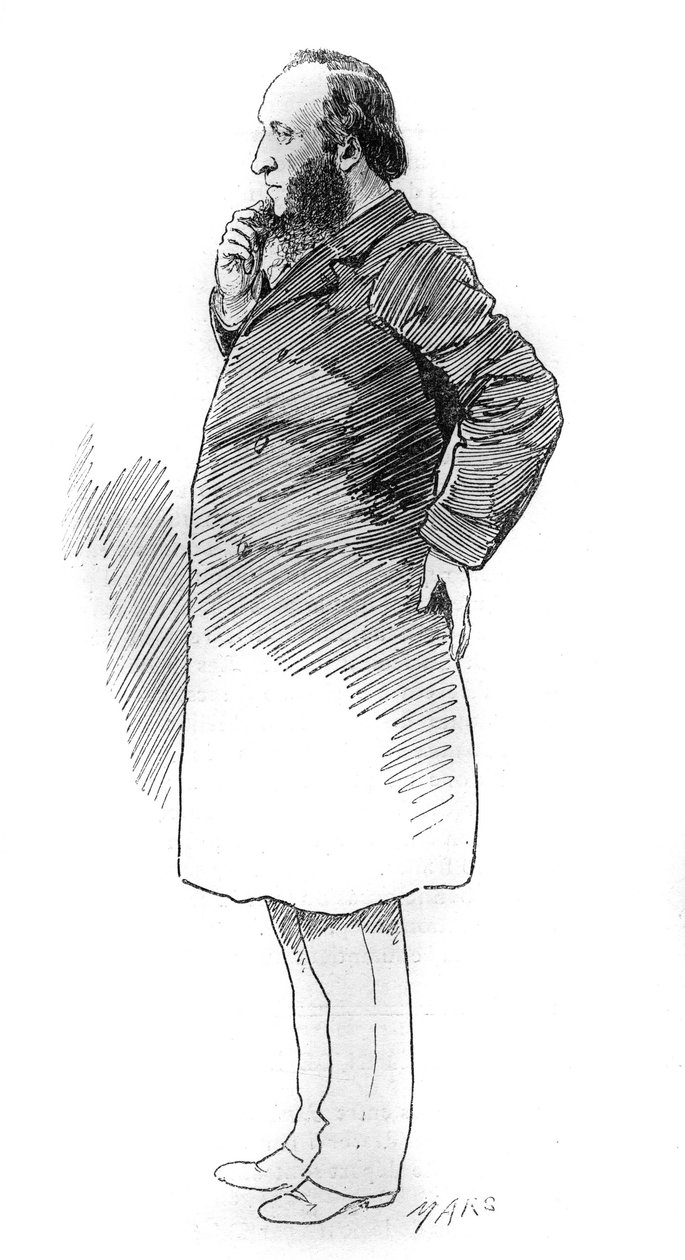 Jules Ferry (1832-1893) francia politikus, a Minisztertanács elnöke portréja. Metszet a „” Le Monde Illustré”-ben alkotó: Unknown artist