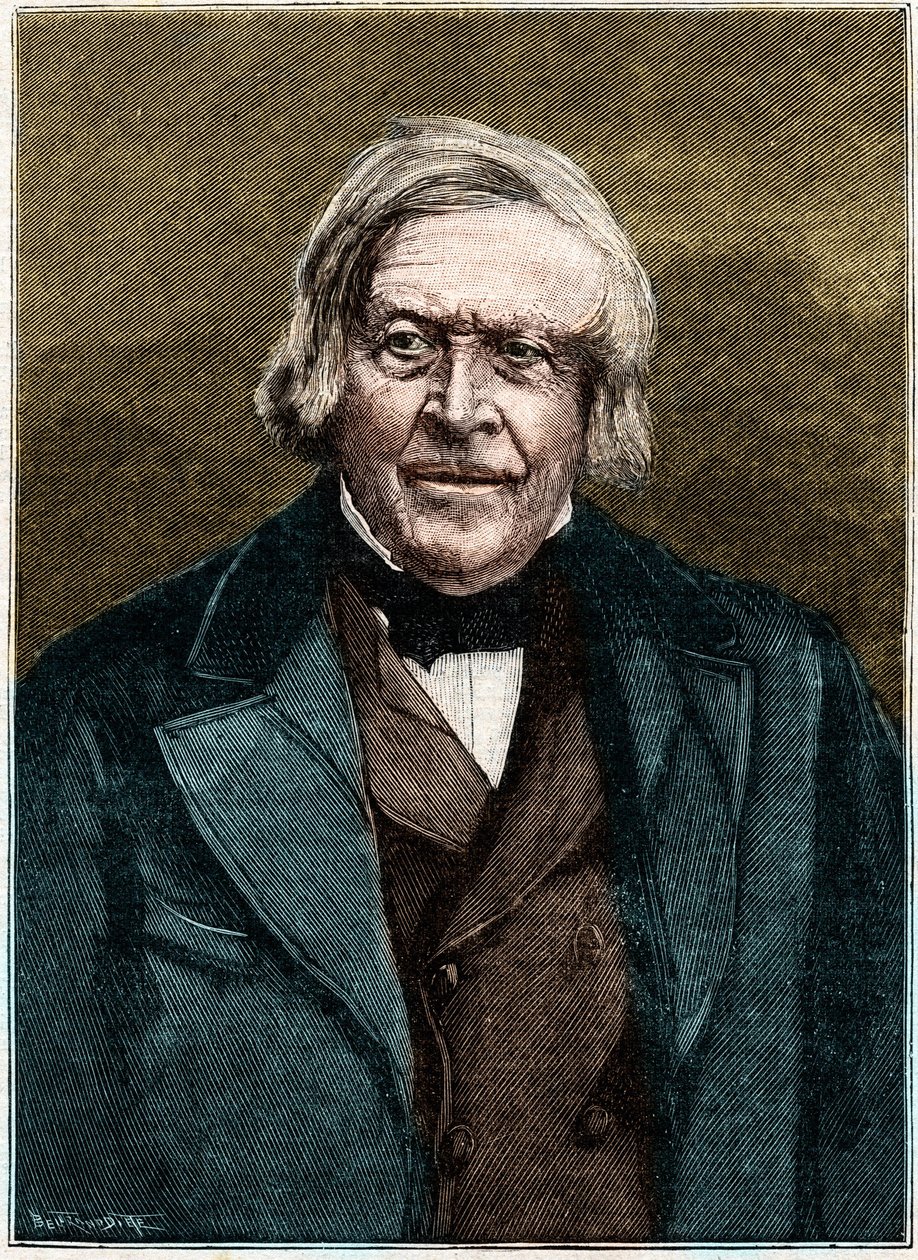 Jules Michelet francia történész és író (1798-1874) portréja. alkotó: Unknown artist