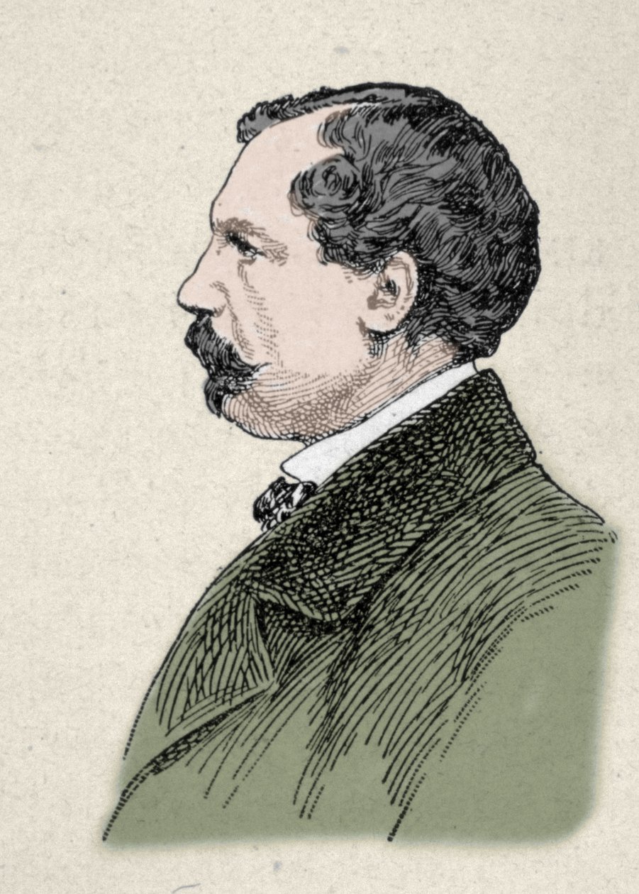 Jules de Goncourt (1830-1870) francia író portréja. alkotó: Unknown artist