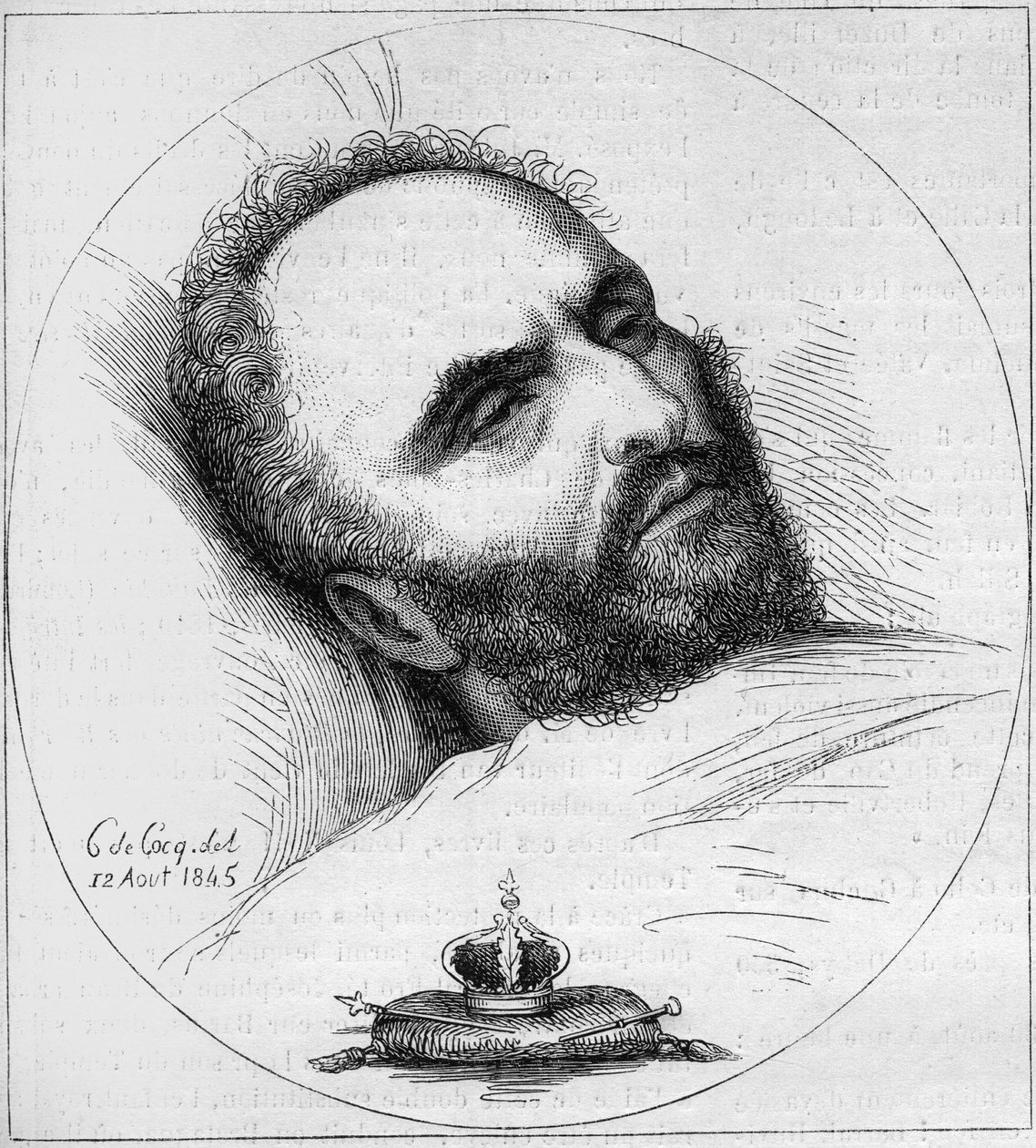 Karl Wilhelm Naundorff (1785-1845), porosz órásmester portréja, aki XVII. Lajos francia királynak adta ki magát. századi metszet. alkotó: Unknown artist