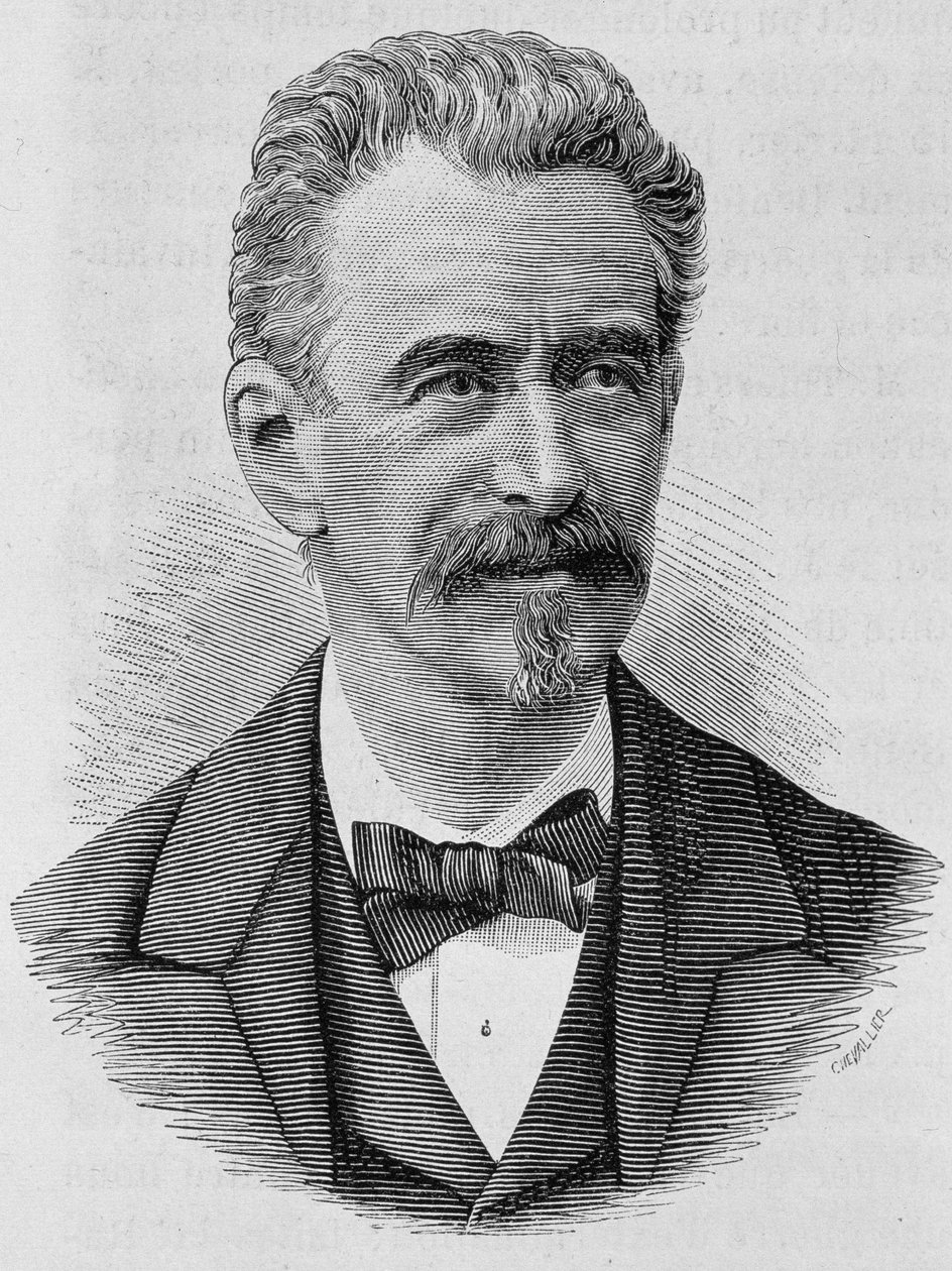 Keller portréja. A 19. század végi metszet a „Histoire de France”-ban, H. Martintól. alkotó: Unknown artist
