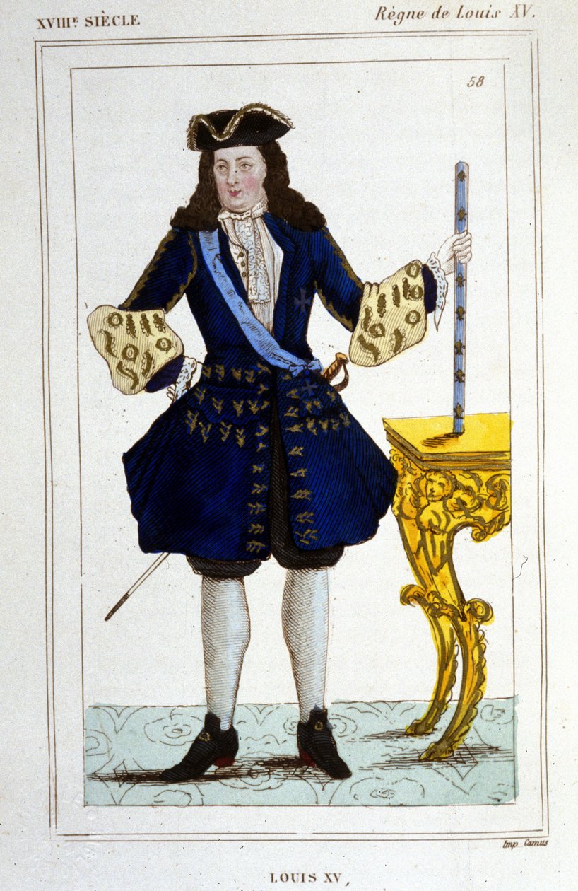 XV. Lajos király (1710 - 1774) portréja. alkotó: Unknown artist