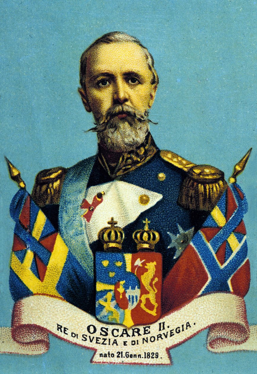 Oszkár király portréja II. Svédország és Norvégia királya. 1829-1907. alkotó: Unknown artist